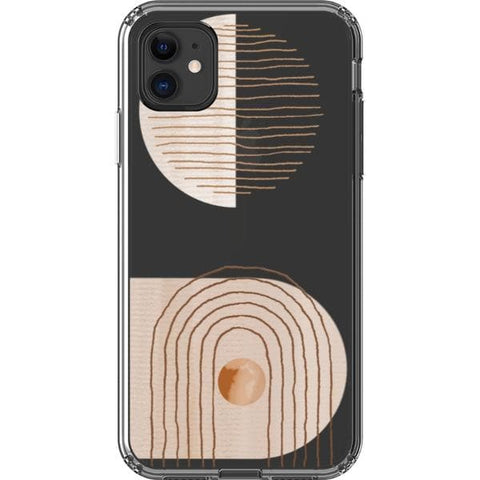 iPhone 11 #1 Modern Nude Abstract Designs Clear Phone Cases - The Urban Flair