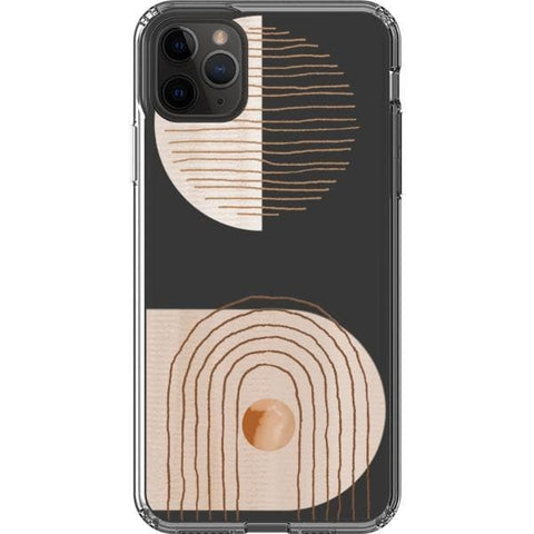 iPhone 11 Pro Max #1 Modern Nude Abstract Designs Clear Phone Cases - The Urban Flair