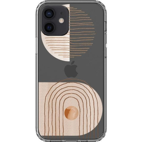 iPhone 12 #1 Modern Nude Abstract Designs Clear Phone Cases - The Urban Flair