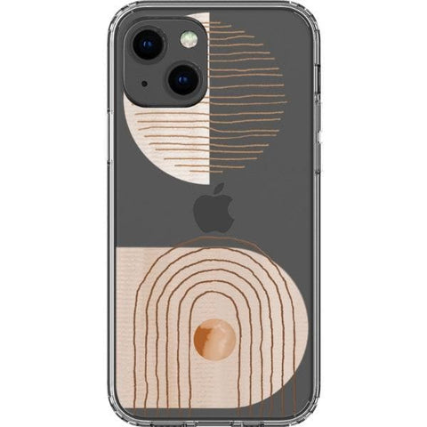 iPhone 13 #1 Modern Nude Abstract Designs Clear Phone Cases - The Urban Flair