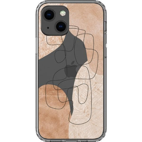 iPhone 13 #4 Modern Nude Abstract Designs Clear Phone Cases - The Urban Flair