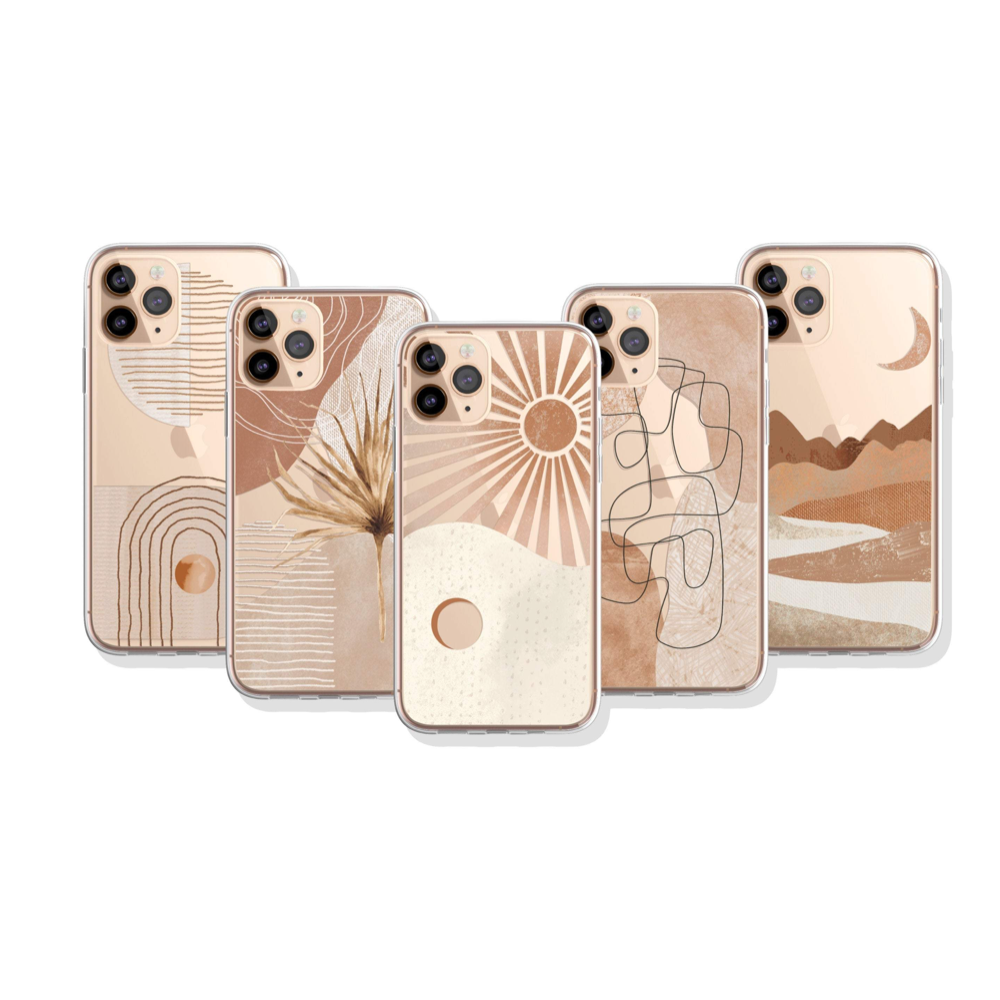 Modern Nude Abstract Designs Clear Phone Cases for Apple iPhone 13 (&– The  Urban Flair