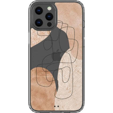 iPhone 13 Pro Max #4 Modern Nude Abstract Designs Clear Phone Cases - The Urban Flair