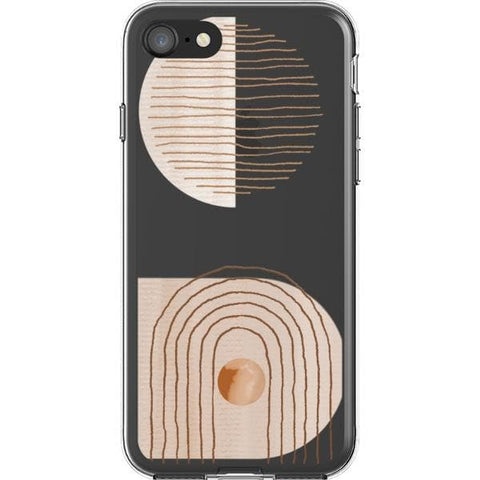 iPhone 7/8/SE 2020 #1 Modern Nude Abstract Designs Clear Phone Cases - The Urban Flair