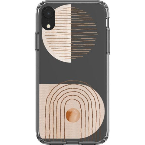 iPhone XR #1 Modern Nude Abstract Designs Clear Phone Cases - The Urban Flair
