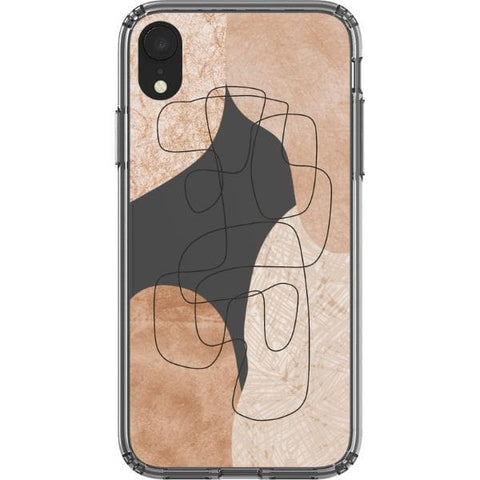 iPhone XR #4 Modern Nude Abstract Designs Clear Phone Cases - The Urban Flair