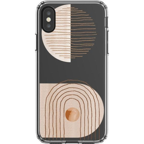 iPhone X/XS #1 Modern Nude Abstract Designs Clear Phone Cases - The Urban Flair