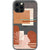 iPhone 12 Pro Modern Rose Rust Shapes Clear Phone Case - The Urban Flair