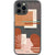 iPhone 12 Pro Max Modern Rose Rust Shapes Clear Phone Case - The Urban Flair