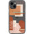 iPhone 13 Mini Modern Rose Rust Shapes Clear Phone Case - The Urban Flair
