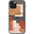 iPhone 13 Pro Modern Rose Rust Shapes Clear Phone Case - The Urban Flair