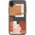 iPhone XR Modern Rose Rust Shapes Clear Phone Case - The Urban Flair