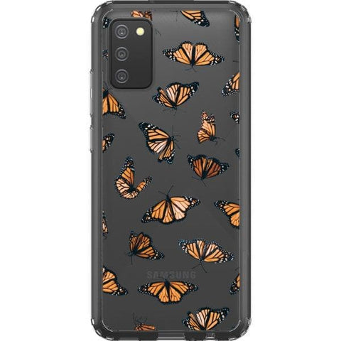 Galaxy A02S Monarch Butterfly Clear Phone Case - The Urban Flair
