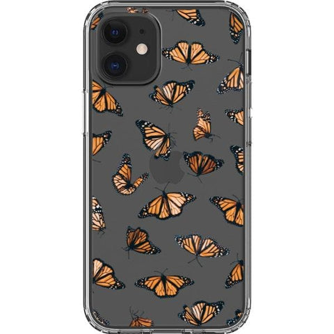 iPhone 12 Mini Monarch Butterfly Clear Phone Case - The Urban Flair