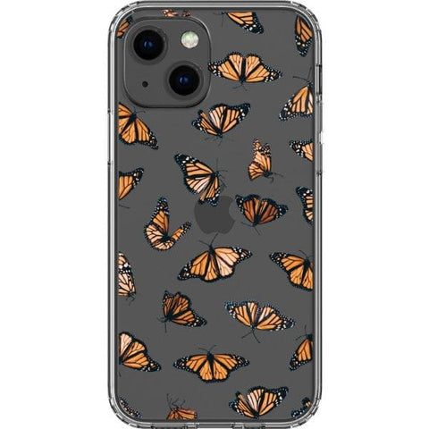 iPhone 13 Mini Monarch Butterfly Clear Phone Case - The Urban Flair