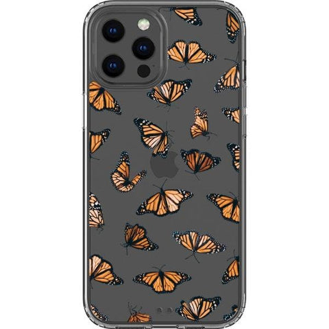 iPhone 13 Pro Max Monarch Butterfly Clear Phone Case - The Urban Flair