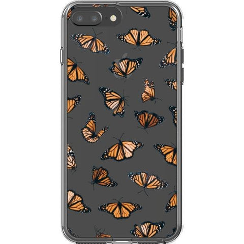 iPhone 7 Plus/8 Plus Monarch Butterfly Clear Phone Case - The Urban Flair