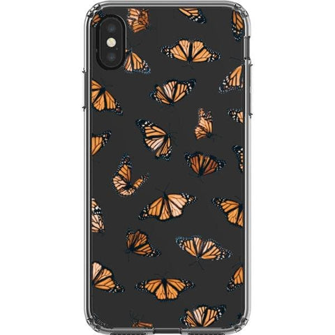 iPhone XS Max Monarch Butterfly Clear Phone Case - The Urban Flair