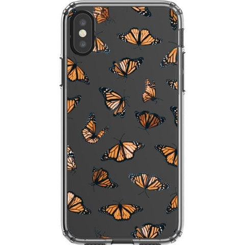 iPhone X/XS Monarch Butterfly Clear Phone Case - The Urban Flair