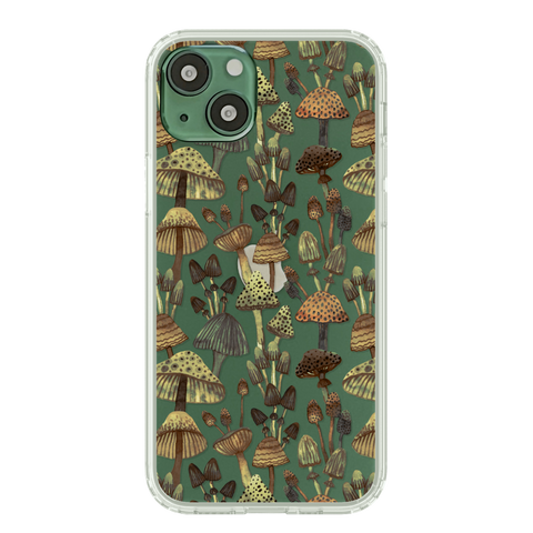 Nature Design Phone Cases For New Alpine Green iPhone 13 Mini, 13, 13 Pro & 13 Pro Max iPhone 13 #3 - Mushrooms exclusively offered by The Urban Flair