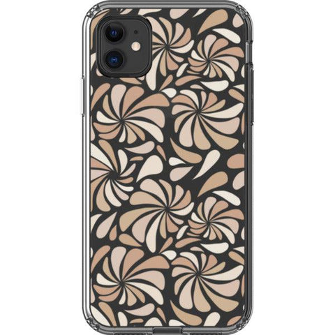 Nude Abstract Splashes Clear Phone Case iPhone 11 exclusively offered by The Urban Flair