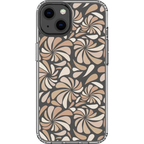 Nude Abstract Splashes Clear Phone Case iPhone 13 exclusively offered by The Urban Flair