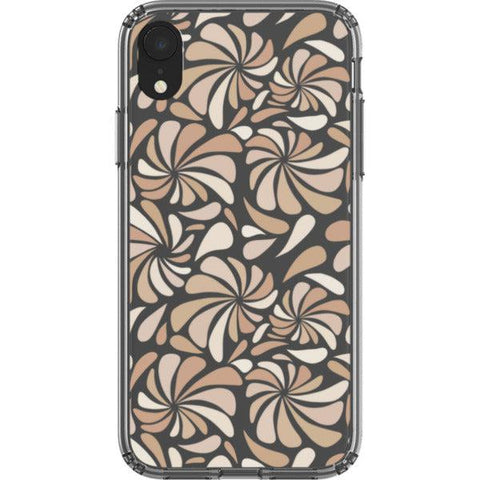 Nude Abstract Splashes Clear Phone Case iPhone XR exclusively offered by The Urban Flair