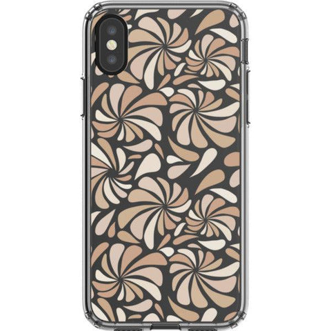Nude Abstract Splashes Clear Phone Case iPhone X/XS exclusively offered by The Urban Flair