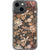 Nude Retro Daisies Clear Phone Case iPhone 13 Mini exclusively offered by The Urban Flair