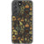 Olive Green Mushrooms Clear Phone Case Galaxy S22 exclusively offered by The Urban Flair