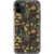Olive Green Mushrooms Clear Phone Case iPhone 11 Pro exclusively offered by The Urban Flair