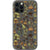 Olive Green Mushrooms Clear Phone Case iPhone 12 Pro exclusively offered by The Urban Flair