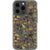 Olive Green Mushrooms Clear Phone Case iPhone 13 Pro exclusively offered by The Urban Flair