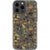 Olive Green Mushrooms Clear Phone Case iPhone 13 Pro Max exclusively offered by The Urban Flair