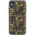 Olive Green Mushrooms Clear Phone Case iPhone X/XS exclusively offered by The Urban Flair