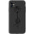 iPhone 11 Black One Line Rose Clear Phone Case - The Urban Flair