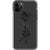 iPhone 11 Pro Black One Line Rose Clear Phone Case - The Urban Flair