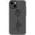 iPhone 13 Black One Line Rose Clear Phone Case - The Urban Flair