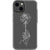 iPhone 13 White One Line Rose Clear Phone Case - The Urban Flair