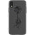 iPhone XR Black One Line Rose Clear Phone Case - The Urban Flair
