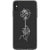 iPhone XS Max White One Line Rose Clear Phone Case - The Urban Flair