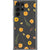 Orange Pressed Wild Flower Print Clear Phone Case Galaxy S22 Ultra exclusively offered by The Urban Flair