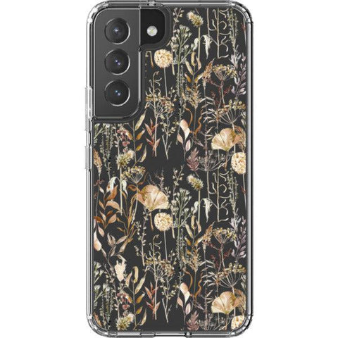 Pale Boho Wildflowers Clear Phone Case Galaxy S22 exclusively offered by The Urban Flair