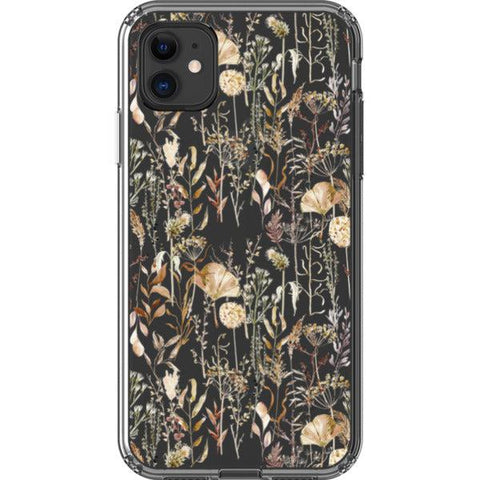 Pale Boho Wildflowers Clear Phone Case iPhone 11 exclusively offered by The Urban Flair