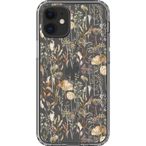 Pale Boho Wildflowers Clear Phone Case iPhone 12 Mini exclusively offered by The Urban Flair