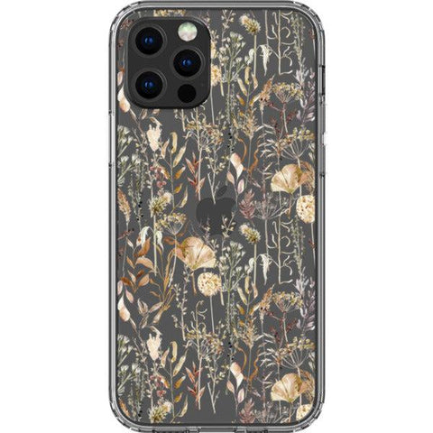 Pale Boho Wildflowers Clear Phone Case iPhone 12 Pro exclusively offered by The Urban Flair