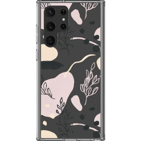 Pale Modern Shapes Clear Phone Case for your Galaxy S22 Ultra exclusively at The Urban Flair