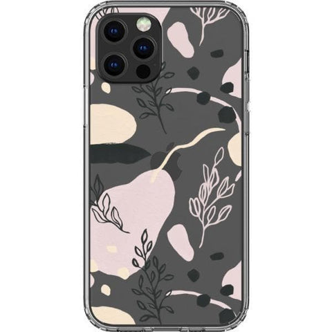 Pale Modern Shapes Clear Phone Case for your iPhone 13 Pro exclusively at The Urban Flair