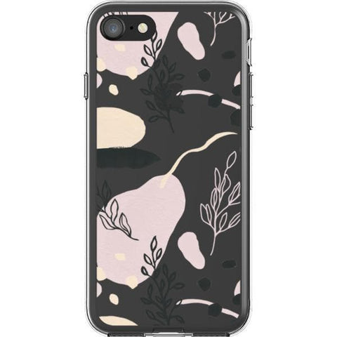 Pale Modern Shapes Clear Phone Case for your iPhone SE (2020/2022) exclusively at The Urban Flair