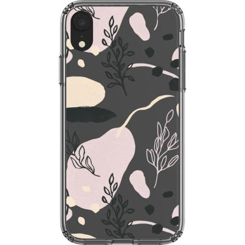 Pale Modern Shapes Clear Phone Case for your iPhone XR exclusively at The Urban Flair